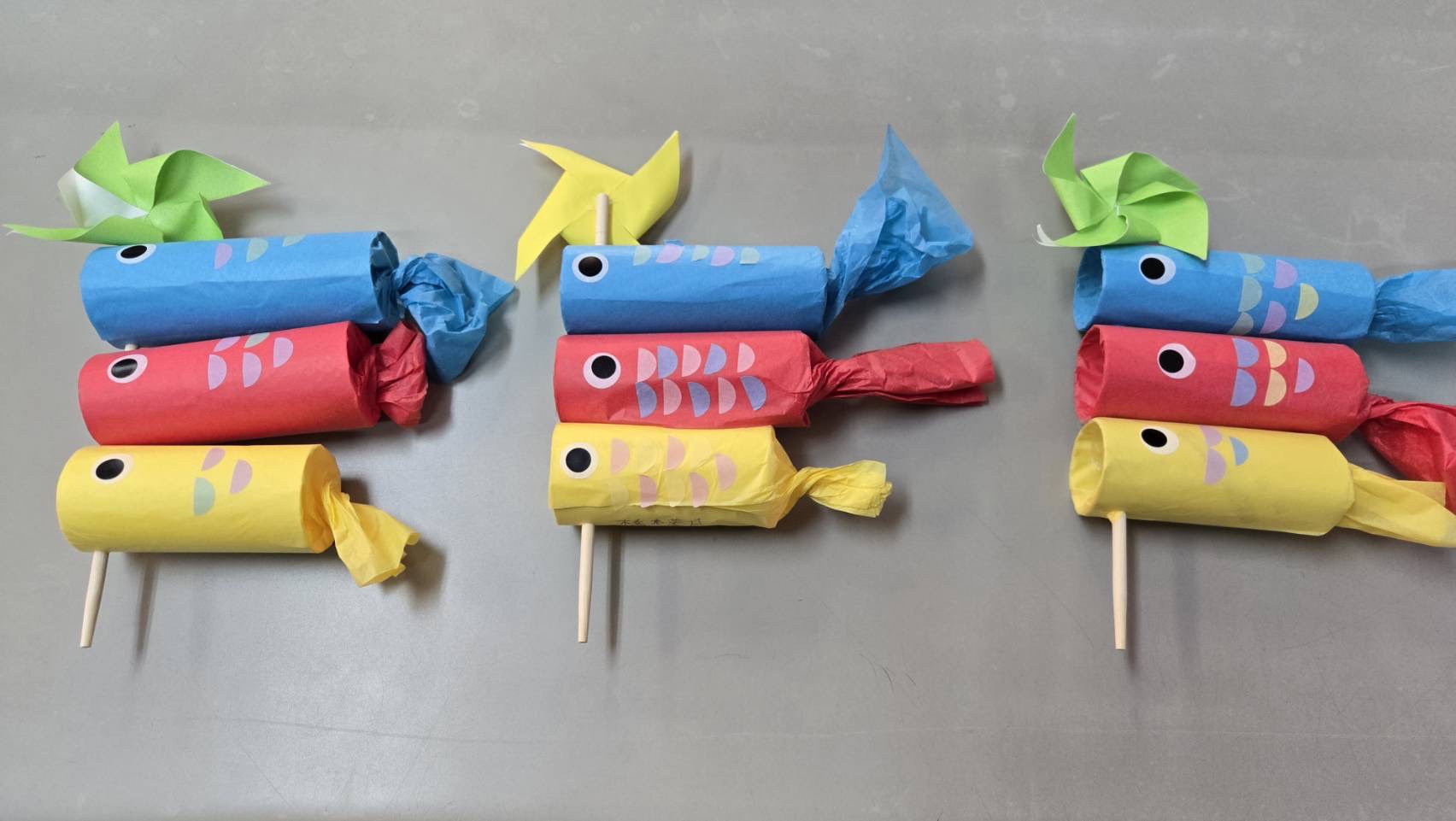 🎏鯉のぼり作り😊