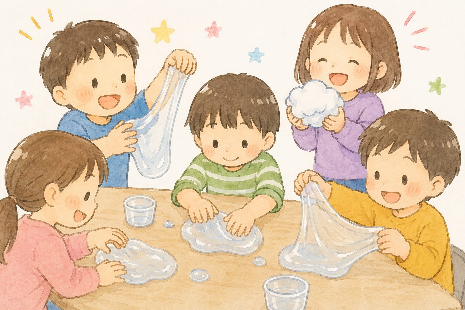 びよ〜ん！感触を楽しむスライム作り✨