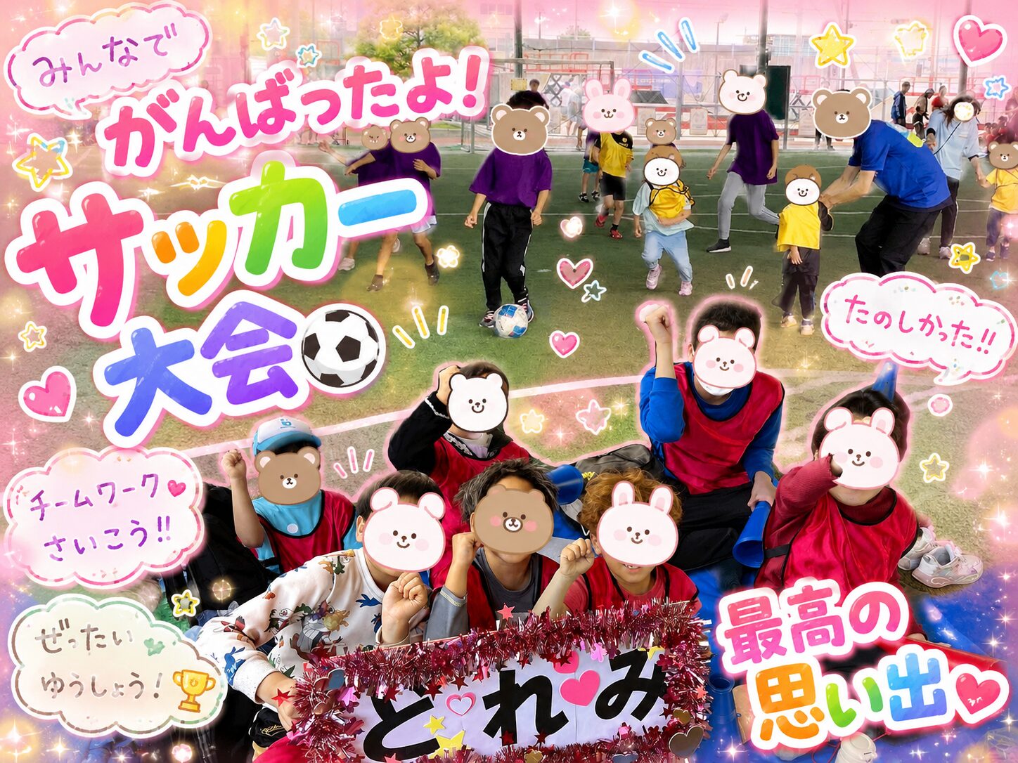 ⚽みんなで力を合わせてゴール！サッカー大会