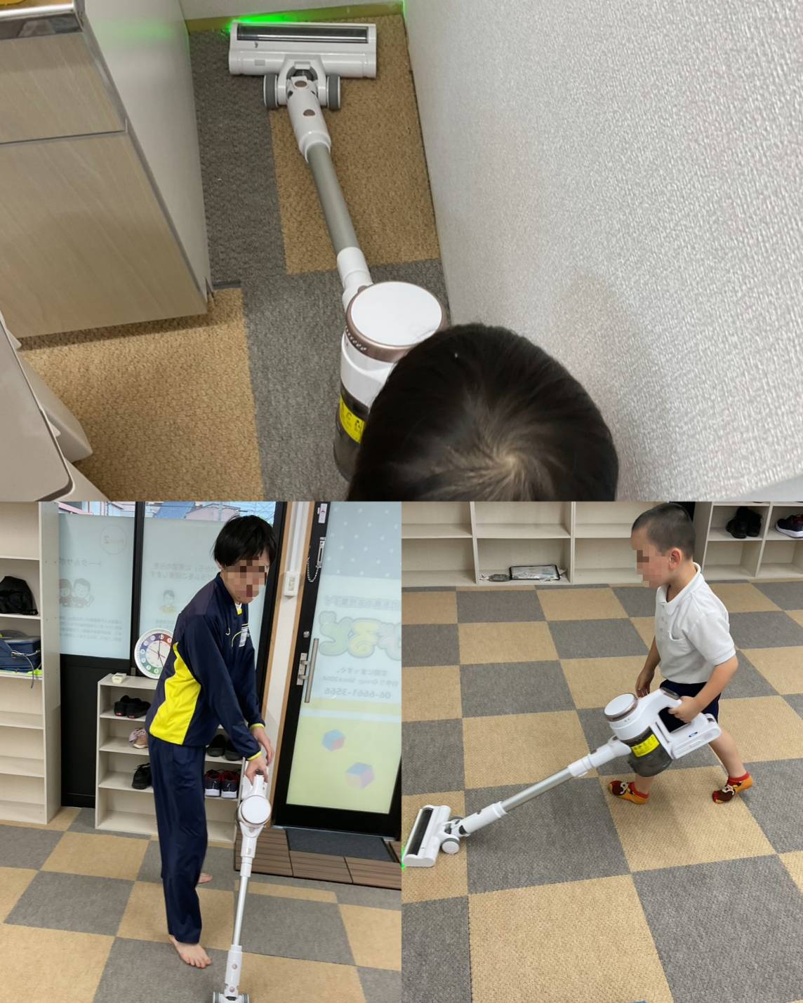 掃除機がけがどんどん上手に！✨「自分で考えて行動する力」が育っています