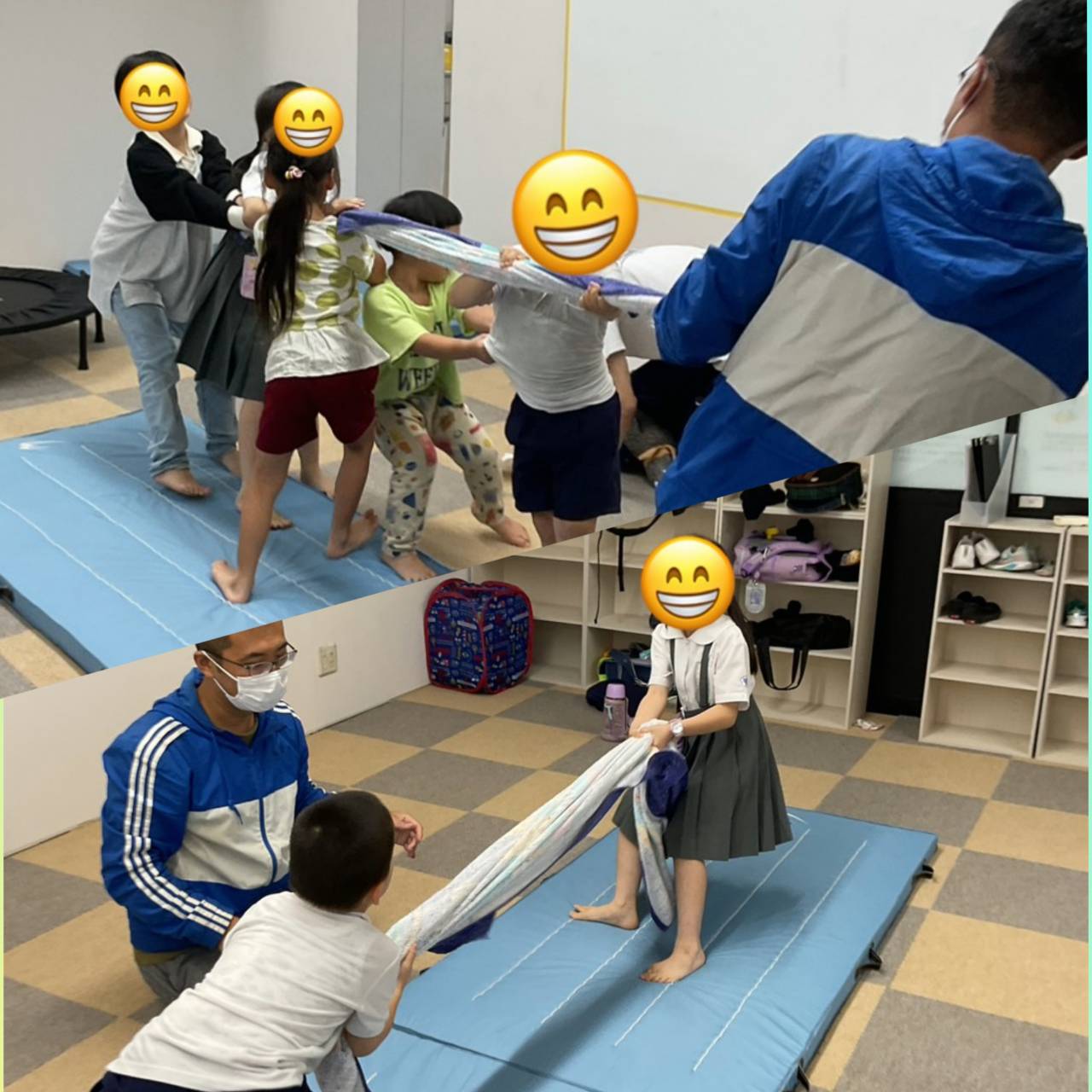💪 タオル引きで体幹トレーニング！みんなで力を合わせて勝負しよう！